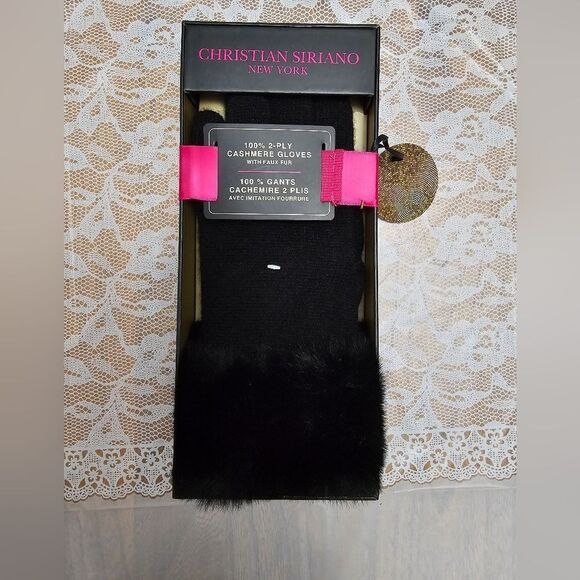 Christian Siriano Cashmere Gloves NIB - Picture 3 of 4